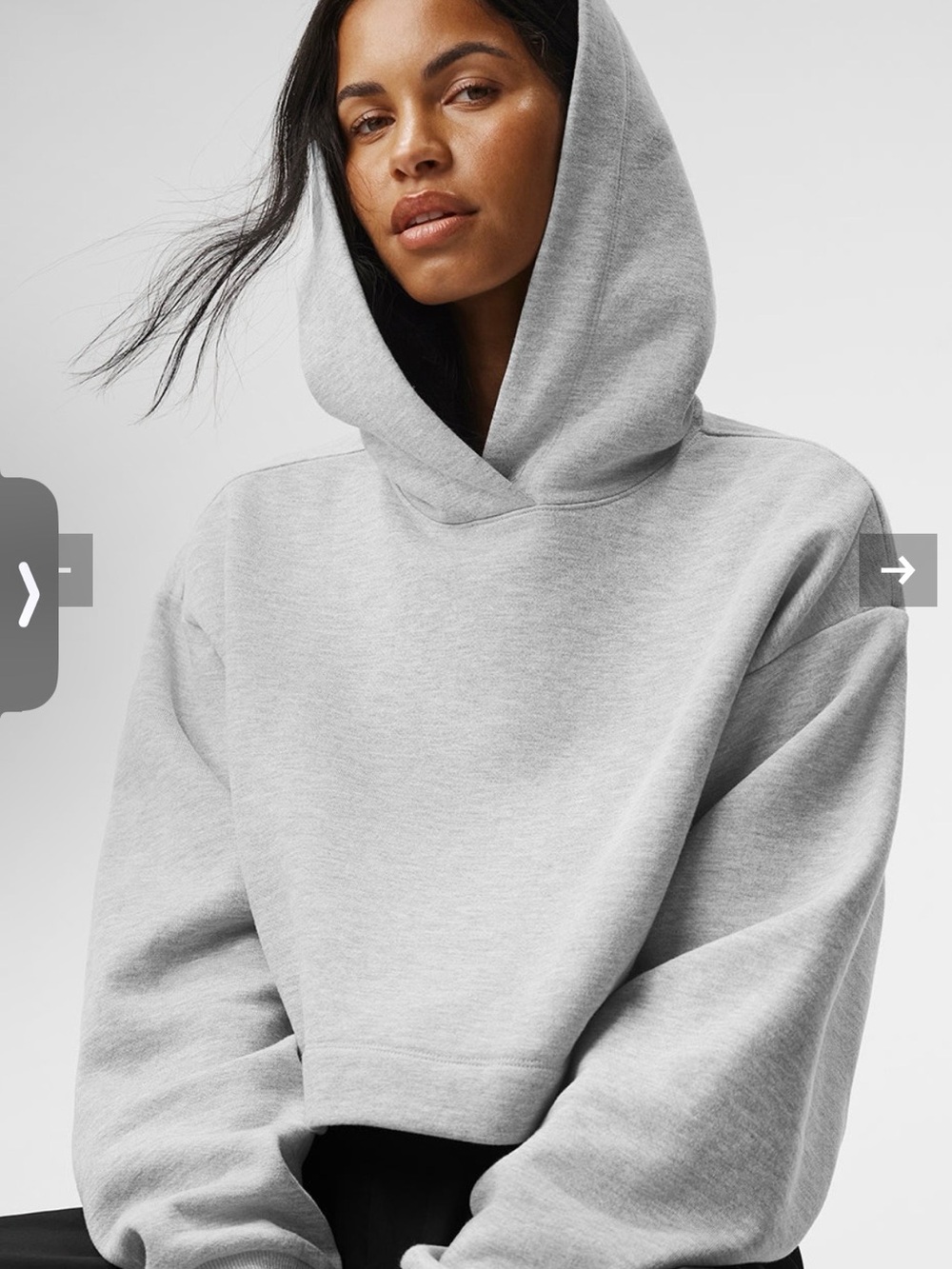 Alo Bae Hoodie - Athletic Heather Grey